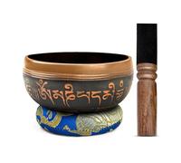 Juego de cuencos tibetanos, fácil de tocar para principiantes, auténtico, hecho a mano, meditación, sonido holístico, 7 chakras, regalo de curación de Himalayan Bazaar