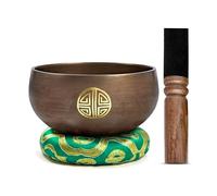 Juego de cuencos tibetanos, fácil de tocar para principiantes, auténtico, hecho a mano, meditación, sonido holístico, 7 chakras, regalo de curación de Himalayan Bazaar