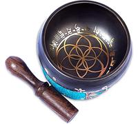 Juego de cuencos tibetanos, fácil de tocar para principiantes, auténtico, hecho a mano, meditación, sonido holístico, 7 chakras, regalo de curación de Himalayan Bazaar