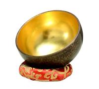 Juego de cuencos tibetanos, fácil de tocar para principiantes, con cojín de seda y mazo, regalo de meditación curativa con sonido (20 cm)