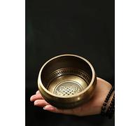 Juego de Cuencos Tibetanos Hecho a Mano en Nepal cuenco tibetano para meditación, atención plena, relajación, yoga, curación cuenco tibetano Palo de madera-2 8 x 4 cm