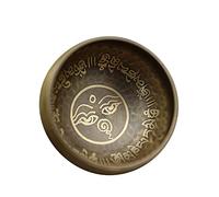Juego de cuencos tibetanos hechos a mano con arandela de seda y palo de madera, calibre de 9 cm, cuenco de canto budista nepalés, ideal for meditación de yoga y curación de sonido