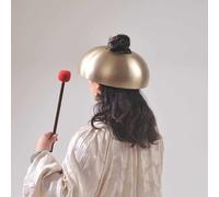 Juego de cuencos tibetanos hechos a mano de cobre puro para limpieza de oídos, curación, bienestar, meditación y yoga (26 cm)