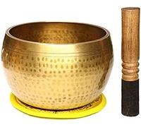 Juego de cuencos tibetanos hechos a mano para meditación budista, curación, oración, yoga y curación a través de vibración con mazo, regalo espiritual perfecto, diseño de equilibrio y armoní