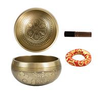 Juego de cuencos tibetanos para curar y equilibrar, masaje de sonido, latón, artesanía, música, terapia