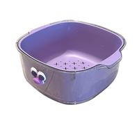 Juego de cuencos y coladores de cocina, cuenco colador de frutas | Cesta coladora de arroz y pasta 2 en 1 | Lavabo de de alimentos de doble capa, cesta multifuncional para lavadora de verduras, para l