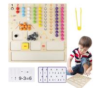 Juego de cuentas de clip, juego de cuentas de tablero,Juego educativo | Madre colorida descomposición aritmética Matemáticas Matemáticas Clasificación con clip para niños Adultos Actividades de aprend