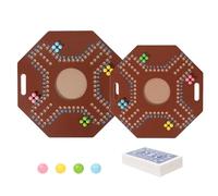 Juego de Cuentas de Mesa de Madera - Juguete de Estrategia de Plegable | Actividad de Aprendizaje lógico para niños a Partir de 3 años Set de Viaje para Entretenimiento Familiar - Rompeca