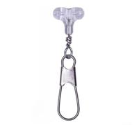 Juego de cuentas de pesca de 30 piezas ovaladas con doble diseño de agujero cruzado para configuración de aparejo basado en conector (A)