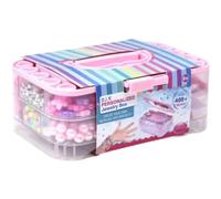 Juego de cuentas en caja de almacenamiento - rosa