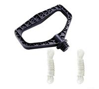 Juego de cuerda de arranque con mango de 145 cm, cable de 4 mm para cortacésped, recortadora, generador de quitanieves, hilo de poliéster, reemplazo de agarre ergonómico