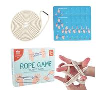 Juego de cuerda de cuna para gato, juguete interactivo de cuerda de mano, juguete de cuerda de cuna de gato, cuerda educativa para niños de más de 3 años, niños y adultos