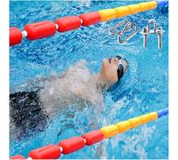 Juego de cuerda y boya de seguridad for piscina, divisor de carriles de natación profesional(6m)