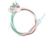 Juego de cuerdas de lira para 15 cuerdas a 24 cuerdas estilo arpa que combinan materiales de latón y nailon para una respuesta de sonido equilibrada (15 cuerdas de nailon)