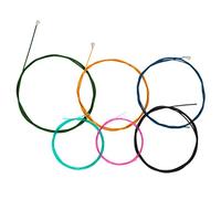 Juego de cuerdas de nailon multicolor para guitarra de 6 cuerdas
