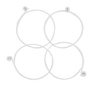 Juego de cuerdas de nailon transparente para ukelele soprano, 4 cuerdas, piezas de repuesto con respuesta rápida y sonido brillante para amantes de la música y entusiastas del Reino Unido