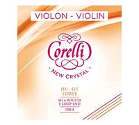 Juego de cuerdas de violín Corelli Crystal con Loop Forte 700F