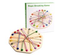Juego de Cuerdas estratégicas - Rompecabezas de Madera para el Desarrollo del Pensamiento lógico | Rompecabezas detractivos interactivos para niños y Adultos, estimula la concentración