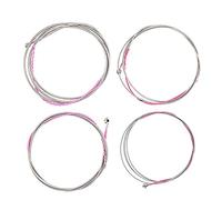 Juego de cuerdas para bajo eléctrico, 4 cuerdas de acero inoxidable, cuerdas de repuesto para bajo eléctrico, cuerdas de guitarra de acero inoxidable fáciles de usar