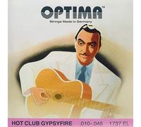 Juego de cuerdas para guitarra acústica Optima Hot Club Gypsyfire plateadas con bola 1737EL