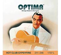 Juego de cuerdas para guitarra acústica Optima Hot Club Gypsyfire plateadas con bola 1737L