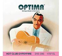 Juego de cuerdas para guitarra acústica Optima Hot Club Gypsyfire plateadas con Loop 1757EL