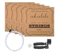 Juego de cuerdas para ukelele - 5 juegos universales de nylon duraderas,Accesorios para ukelele tenor | Para guitarristas, práctica, luthiers, viajes, escuela y actividades al aire libre