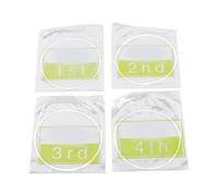 Juego de Cuerdas para Ukelele de 4 Uds., Nailon Transparente, Sonido Brillante, Fácil de Instalar, Cuerda de Instrumento para Reparación