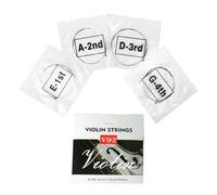 Juego de cuerdas para violín Bola Niquelada De Acero Inoxidable Tensión Media Adecuado Para Actuaciones De Ejercicio En El Escenario