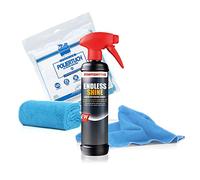 Juego de Cuidado para vehículos Detailmate - Menzerna Endless Shine - Spray de detallado rápido 0,5l + paño de Microfibra + paño de Pulido de Pelo Largo