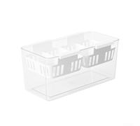 Juego de cultivo de tulipanes con contenedor cuadrado acrílico transparente y cesta de malla para cultivo sin suelo (20 x 10 cm)
