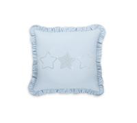 Juego de cuna 7 piezas / colección Royal - COLOR : Azul, Dibujo de cojín: Estrellas