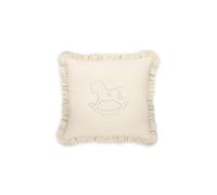 Juego de cuna 7 piezas / colección Royal - COLOR : Beige, Dibujo de cojín: Caballito
