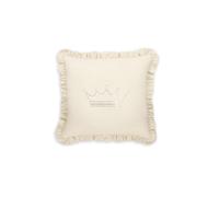 Juego de cuna 7 piezas / colección Royal - COLOR : Beige, Dibujo de cojín: Corona princesa