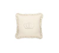 Juego de cuna 7 piezas / colección Royal - COLOR : Beige, Dibujo de cojín: Corona principe