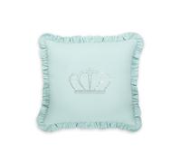 Juego de cuna 7 piezas / colección Royal - COLOR : menta, Dibujo de cojín: Corona principe