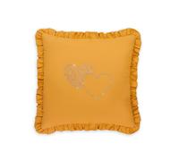 Juego de cuna 7 piezas / colección Royal - COLOR : Naranja, Dibujo de cojín: Corazones