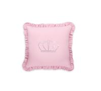 Juego de cuna 7 piezas / colección Royal - COLOR : Rosa, Dibujo de cojín: Corona principe