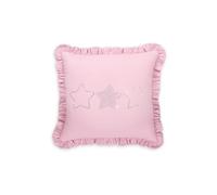 Juego de cuna 7 piezas / colección Royal - COLOR : Rosa, Dibujo de cojín: Estrellas