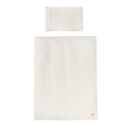Juego de cuna de algodón orgánico blanco Roba