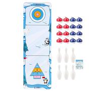 Juego de curling de mesa, divertido juego de curling | Juego de curlinng familiar | Juegos de mesa de hielo de madera maciza para noches de juegos y reunir a toda la familia para un momento divertido