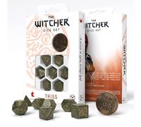 Juego de Dados 8x The Witcher Triss Merigold Verde Dorado RPG Q-Workshop