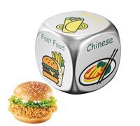 Juego de Dados alimentarios - Juego de Mesa para cenar y Comer - Dados de Cena Coloridos encuentros, Entre Amigos, reuniones, en casa, en