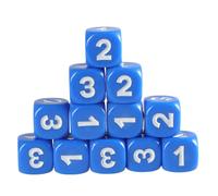 Juego de dados coloridos de seis caras de 13 mm con números grandes, bloque redondo para niños, lecciones de matemáticas, juguetes educativos, juegos acrílicos
