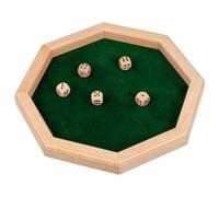 Goki-56954 Juegos de acción y reflejosJuegos educativosGOKICubilete, Color marrón, verde (4013594569545) , color/modelo surtido