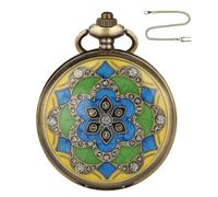 Juego de dados con reloj de bolsillo de metal y carcasa de poliedro pequeño