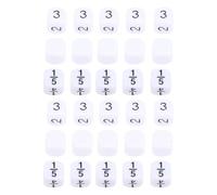 Juego de Dados de 6 Caras a Granel, 30 Uds., Dados de plástico Blanco de 16mm con Bolsa de Almacenamiento para Juegos de Mesa, Juegos de matemáticas, Accesorios de enseñanza