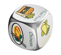 Juego de Dados de Alimentación - Juego de Mesa - Dados de Cena Coloridos | Perfecto para Encuentros, Fiestas entre Amigos, Reuniones, Hogar, en
