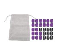 Juego de Dados de Colores, 30 Piezas, Dados de plástico multifuncionales de 16 mm para Juegos de Mesa y Actividades matemáticas, Dados Coloridos a Granel para Noches de Juegos