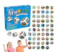 Juego De Dados De Historia - De Juego Creativos Acrílicos | Actividad De Mesa De Dados De Imaginación De Narración De Cuentos | Juguete De Construcción Narrativo Informal Divertido Que Fomenta L